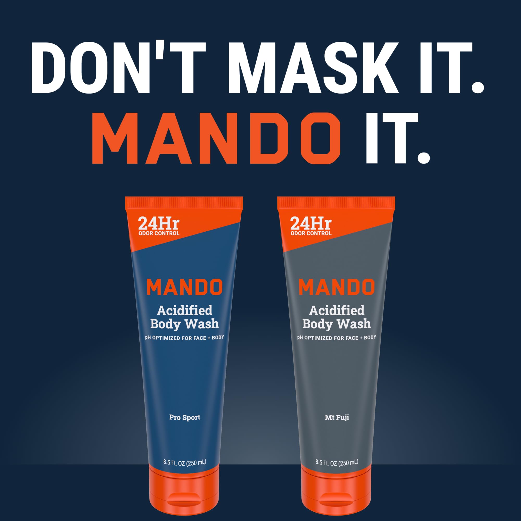 Mando 2-pack packaging shows value and long-lasting supply for active households.