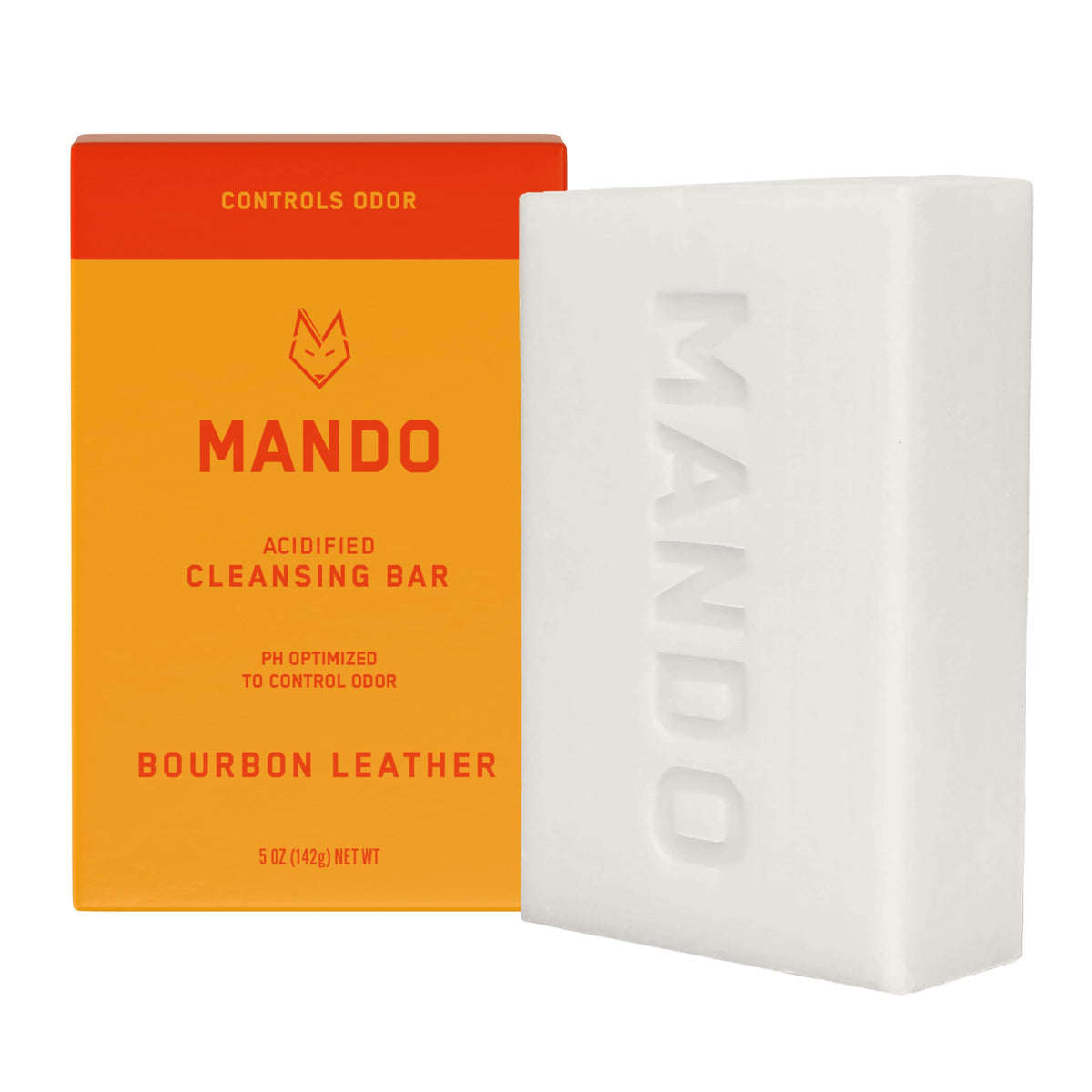 Mando Acidified Cleansing Bar lather closeup showing rich foam for a refreshing cleanse