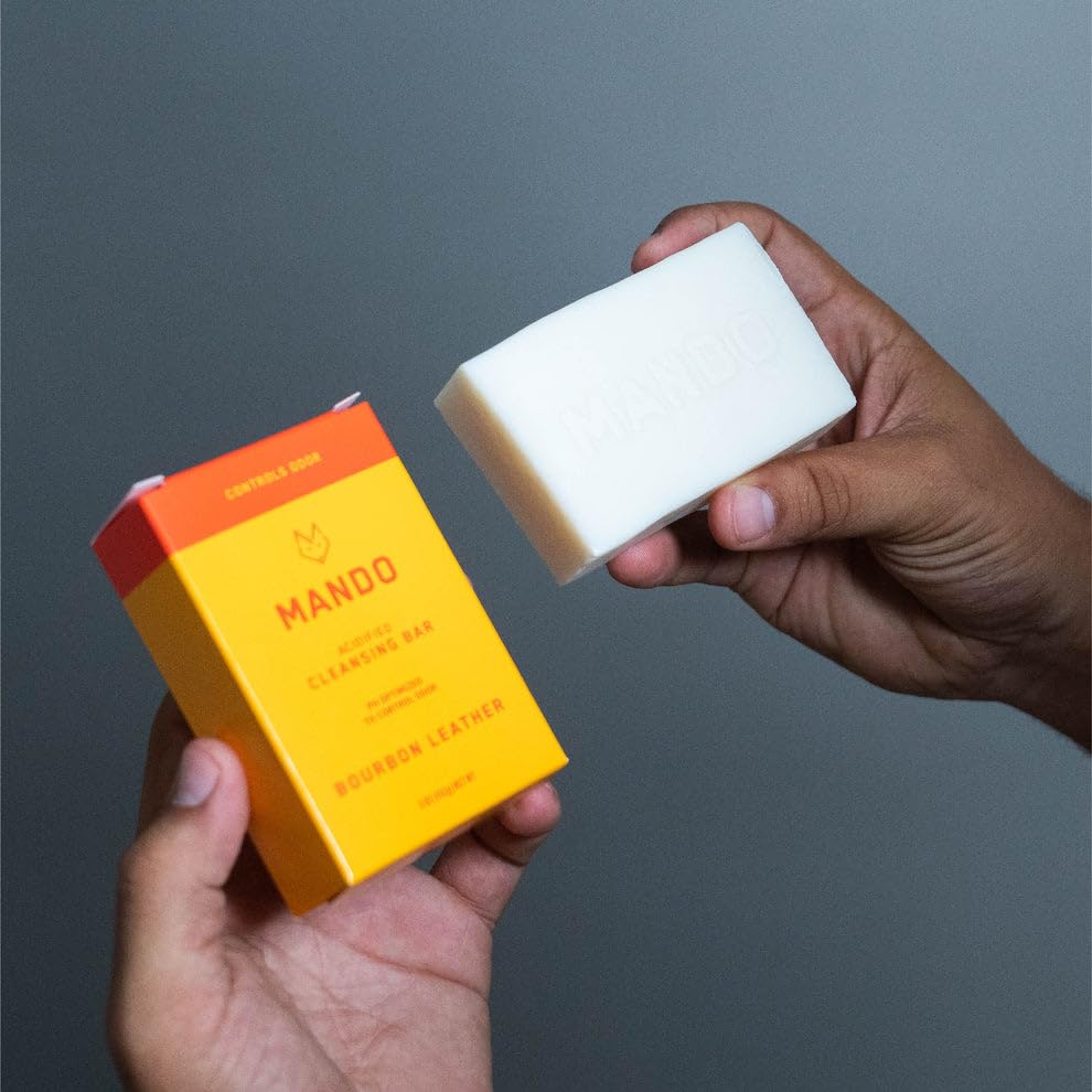 Mando Acidified Cleansing Bar demonstrates 24-hour odor control after shower
