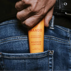 Mando aluminum-free and baking soda-free formula supports skin safety.