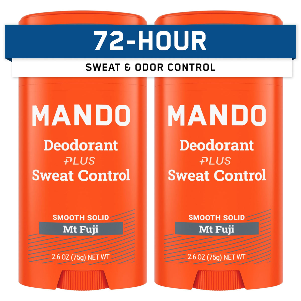 Mando antiperspirant stick Mt Fuji pack2 offers all-day odor and sweat control.