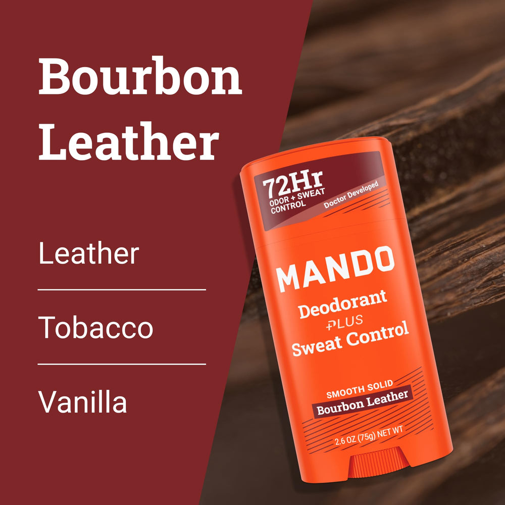Mando Bourbon Leather 2.6-oz size ideal for gym bag