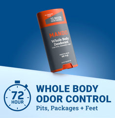 Mando smooth-texture deodorant stick close-up for easy application