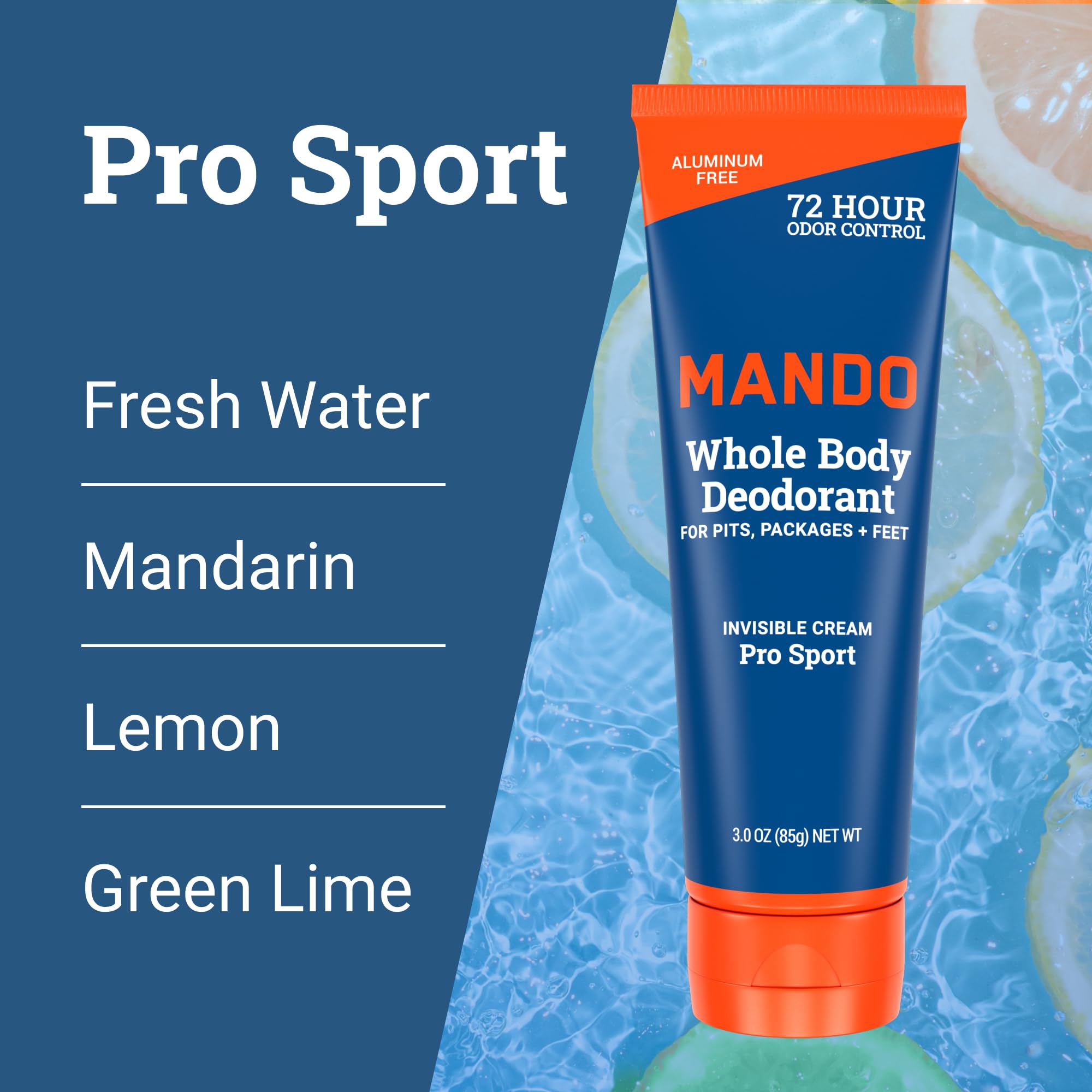 Mando Invisible Cream spread view shows smooth application and quick-dry finish.