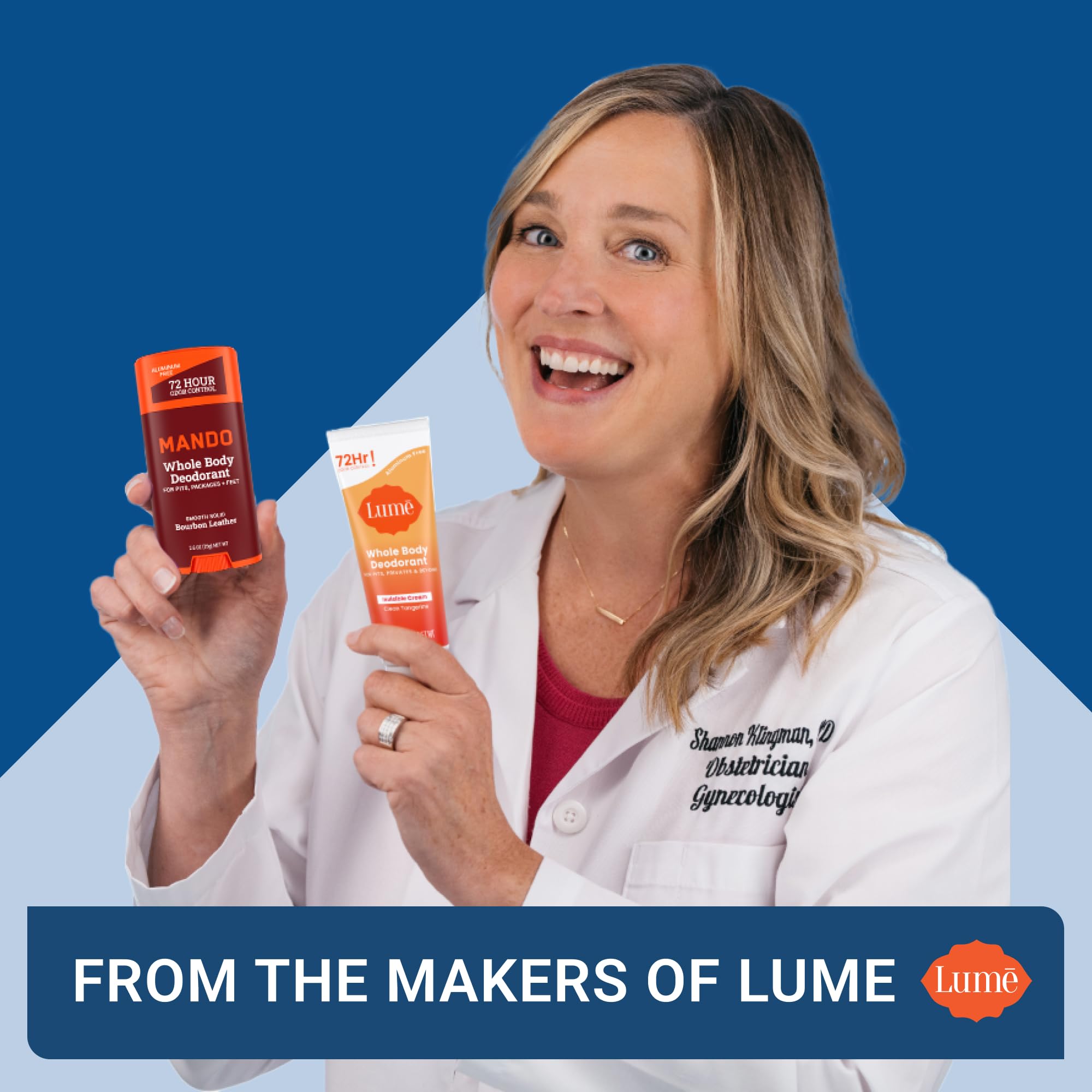 Mando invisible-cream underarm application demonstrates discreet odor defense for everyday use