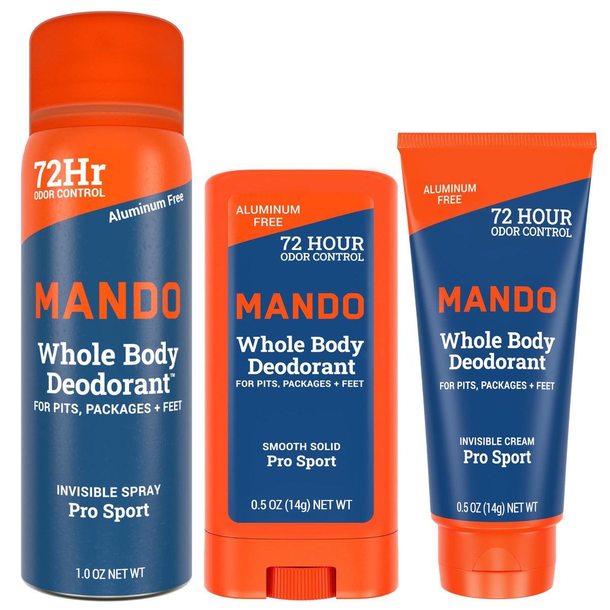 Mando Solid Stick from the mini trio delivering all-day odor control for active days.