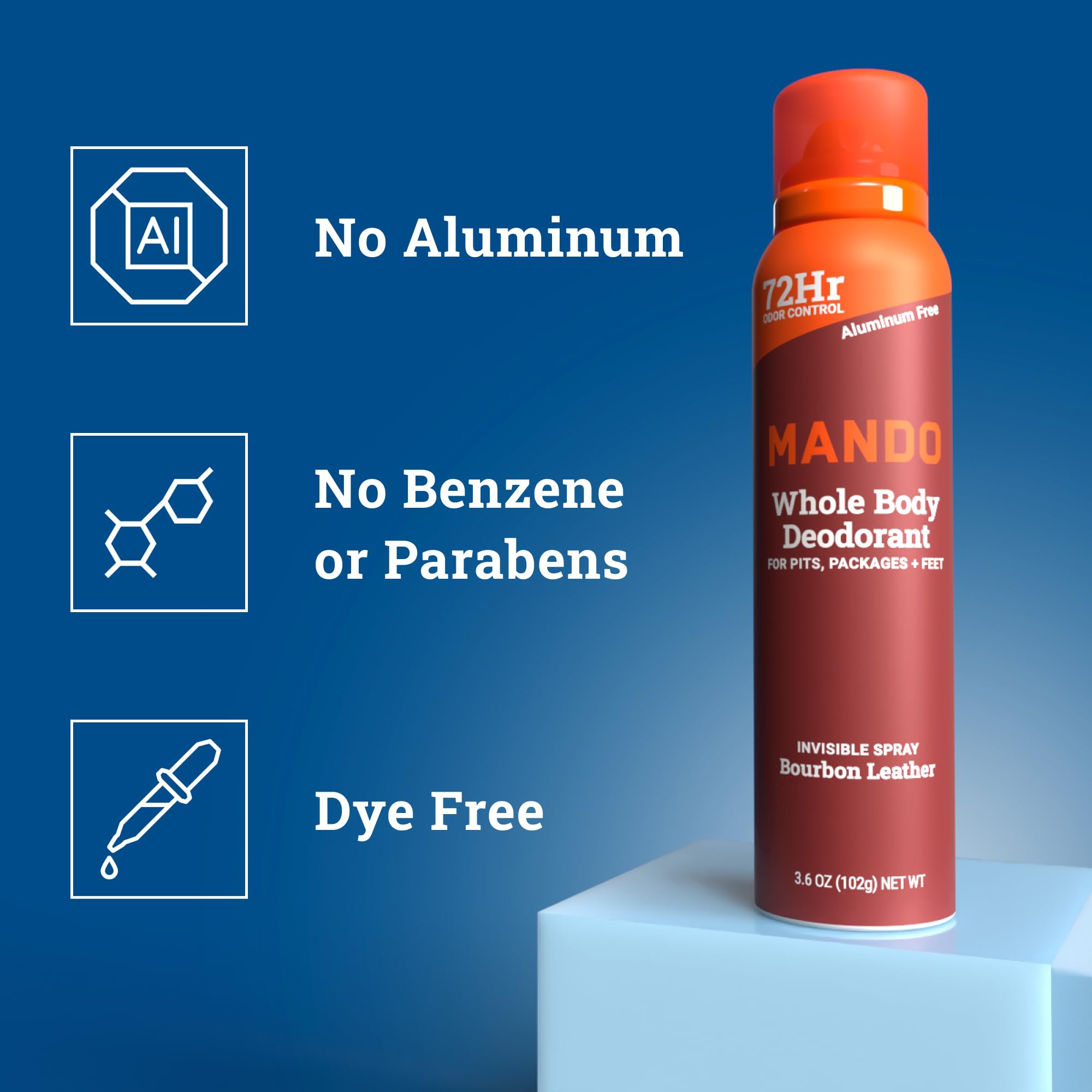 No-stain formula prevents fabric marks while remaining invisible on skin