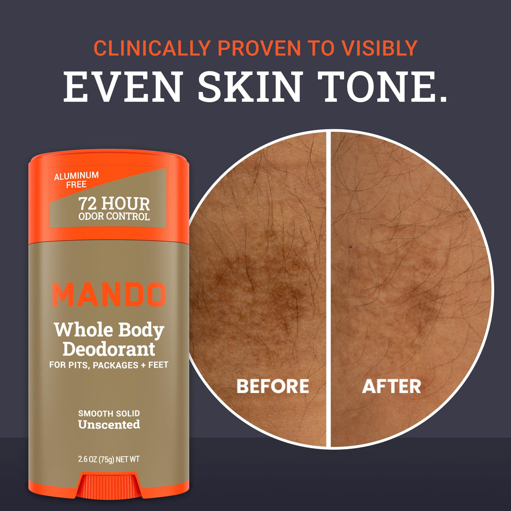 Mando odor-control 72-hours graphic suggests long-lasting freshness.