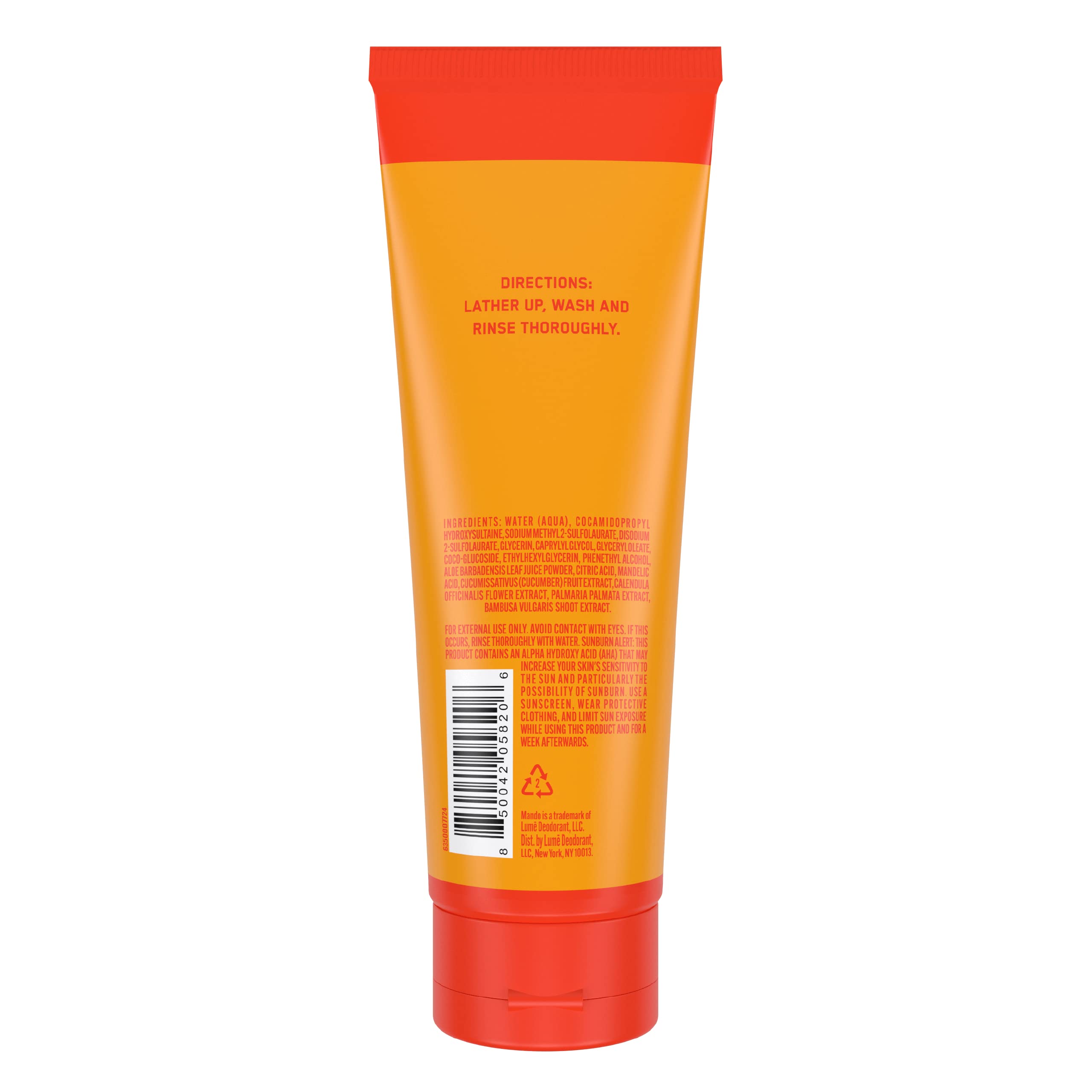Mando Odor Shield Body Wash in shower scene conveys daily odor control mindset
