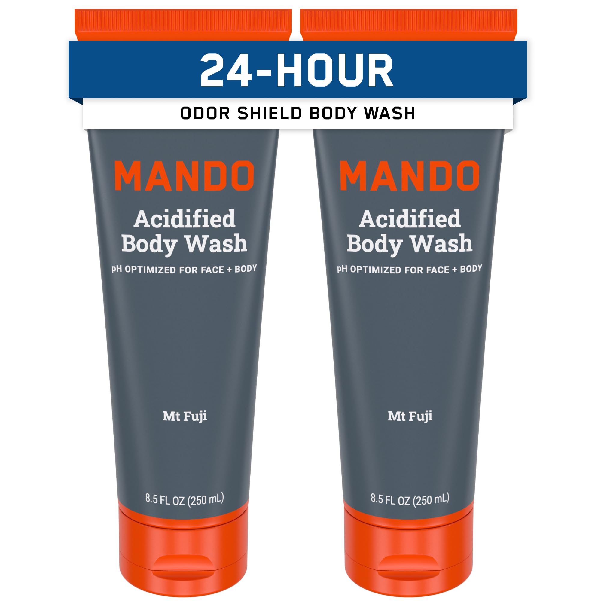 Mando Odor Shield bottle pour shows 24-hour odor control