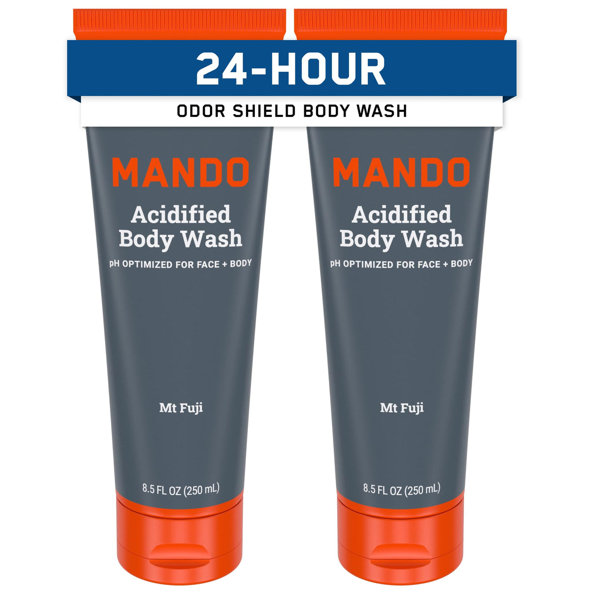 Mando Odor Shield bottle pour shows 24-hour odor control