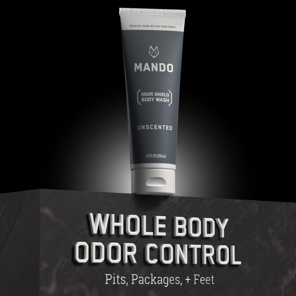 Mando Odor Shield bottle pour action for quick, long-lasting odor control