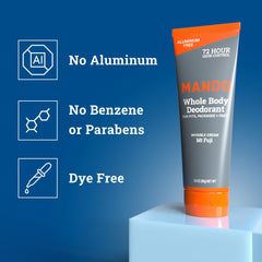 Mando two-tube packaging on shelf communicates value and convenience for busy mornings.
