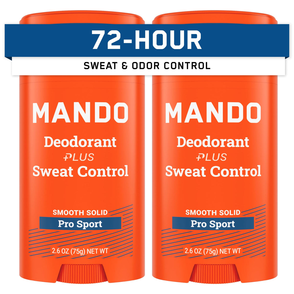Mando Pro Sport Stick two-pack front view for everyday freshness.