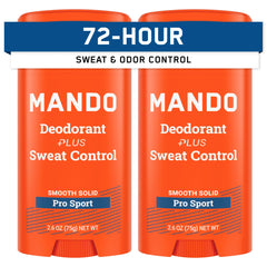 Mando Pro Sport Stick two-pack front view for everyday freshness.