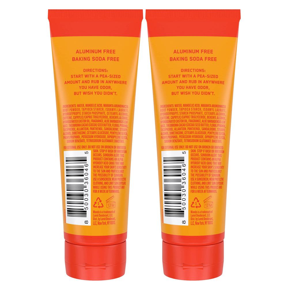 Mando skin-safe, hypoallergenic formula ideal for sensitive areas.