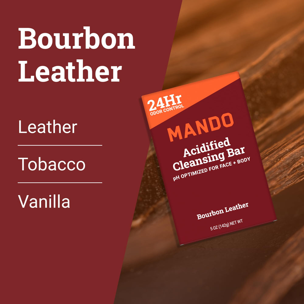 Mando SLS/SLES-free safety claim visual communicates gentle, skin-friendly formula.