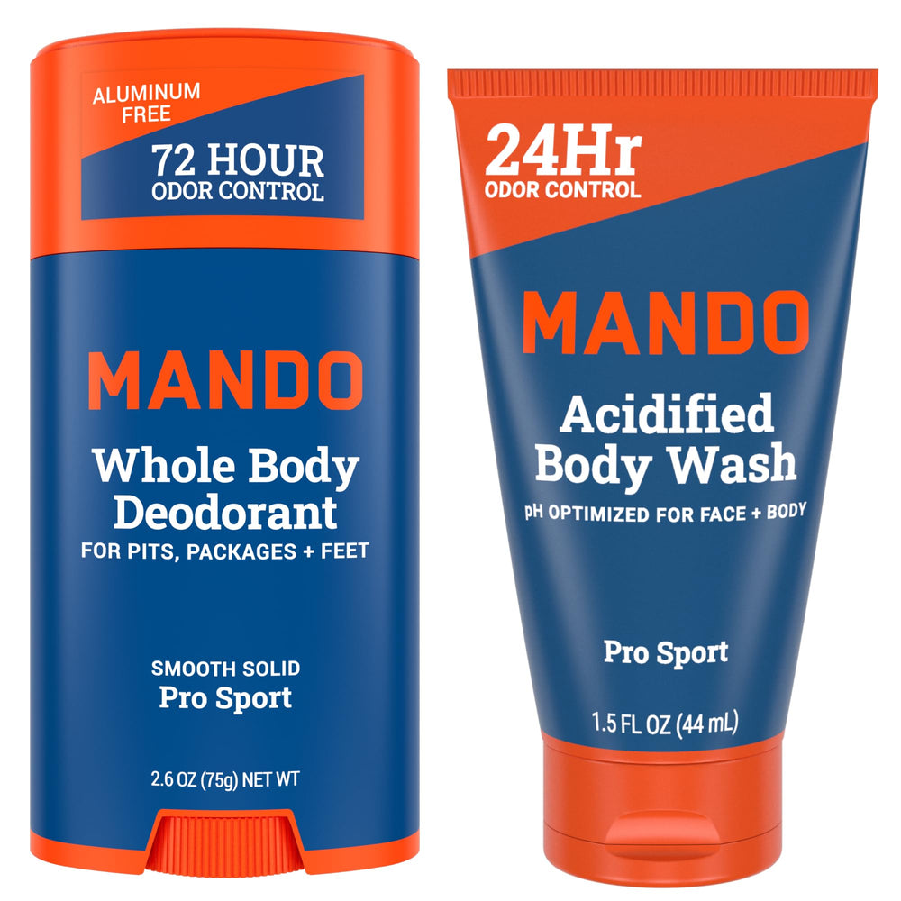 Mando Smooth Solid Stick application demonstrates smooth glide for all-day odor control