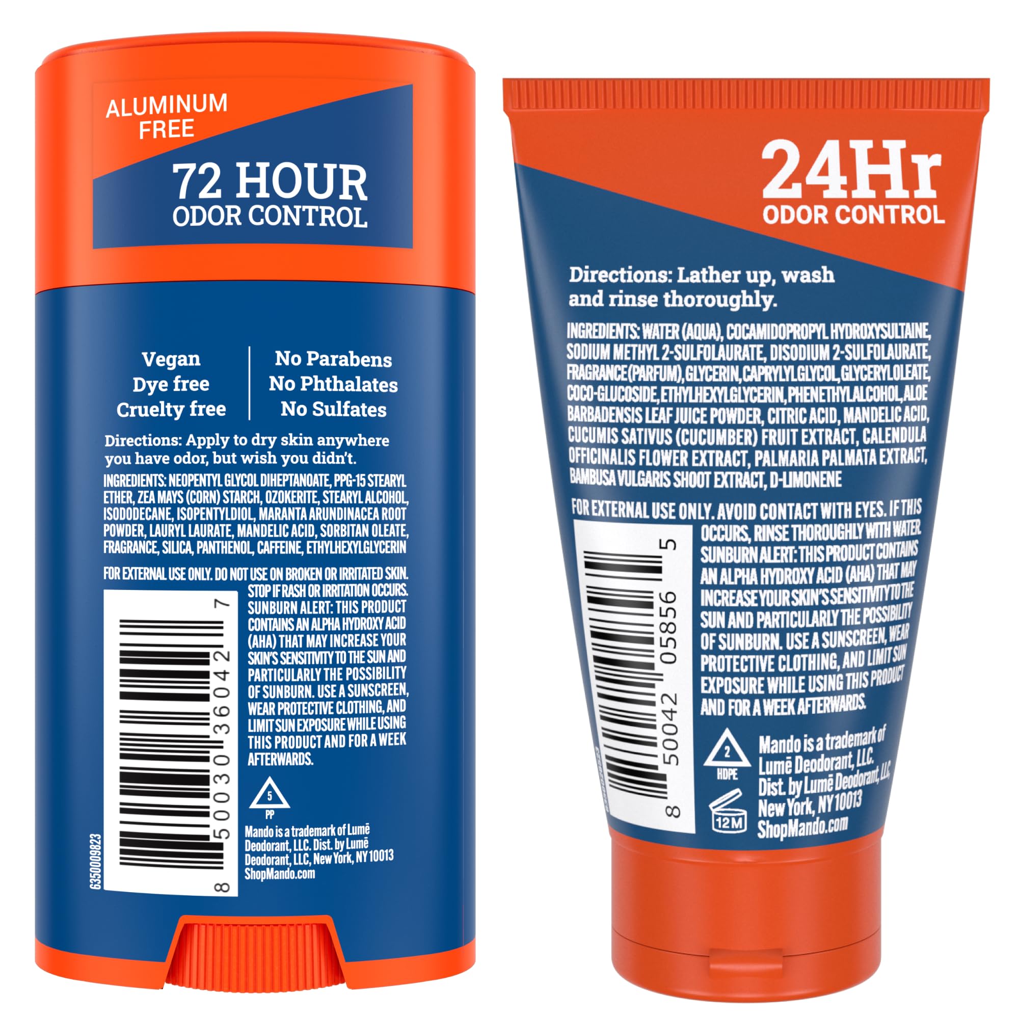 Mando Smooth Solid Stick close-up shows easy glide and skin-safe formula