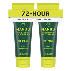 Mando whole-body deodorant packaging shows Mt Fuji scent for everyday freshness