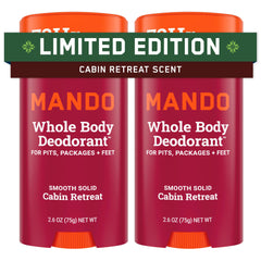 Mando Whole Body Deodorant stick pack two units for all-day protection.