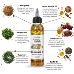 The Mane Attraction healthy hair strands after application show shine and improved manageability.