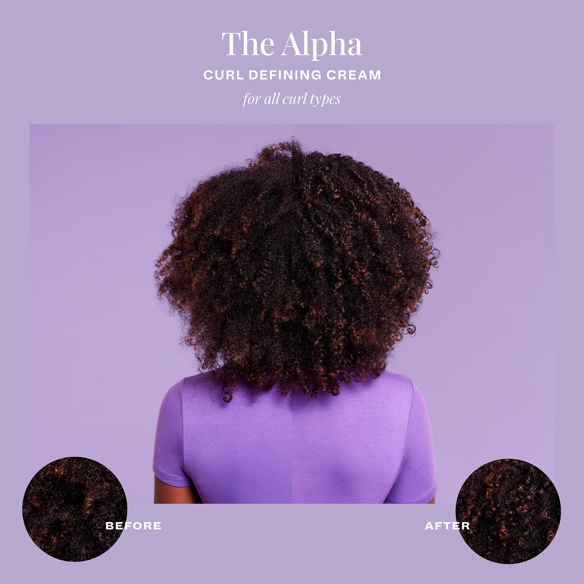 Twist-out ready curls with The Mane Choice Alpha Curly Cream show definition.