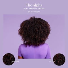 Twist-out ready curls with The Mane Choice Alpha Curly Cream show definition.