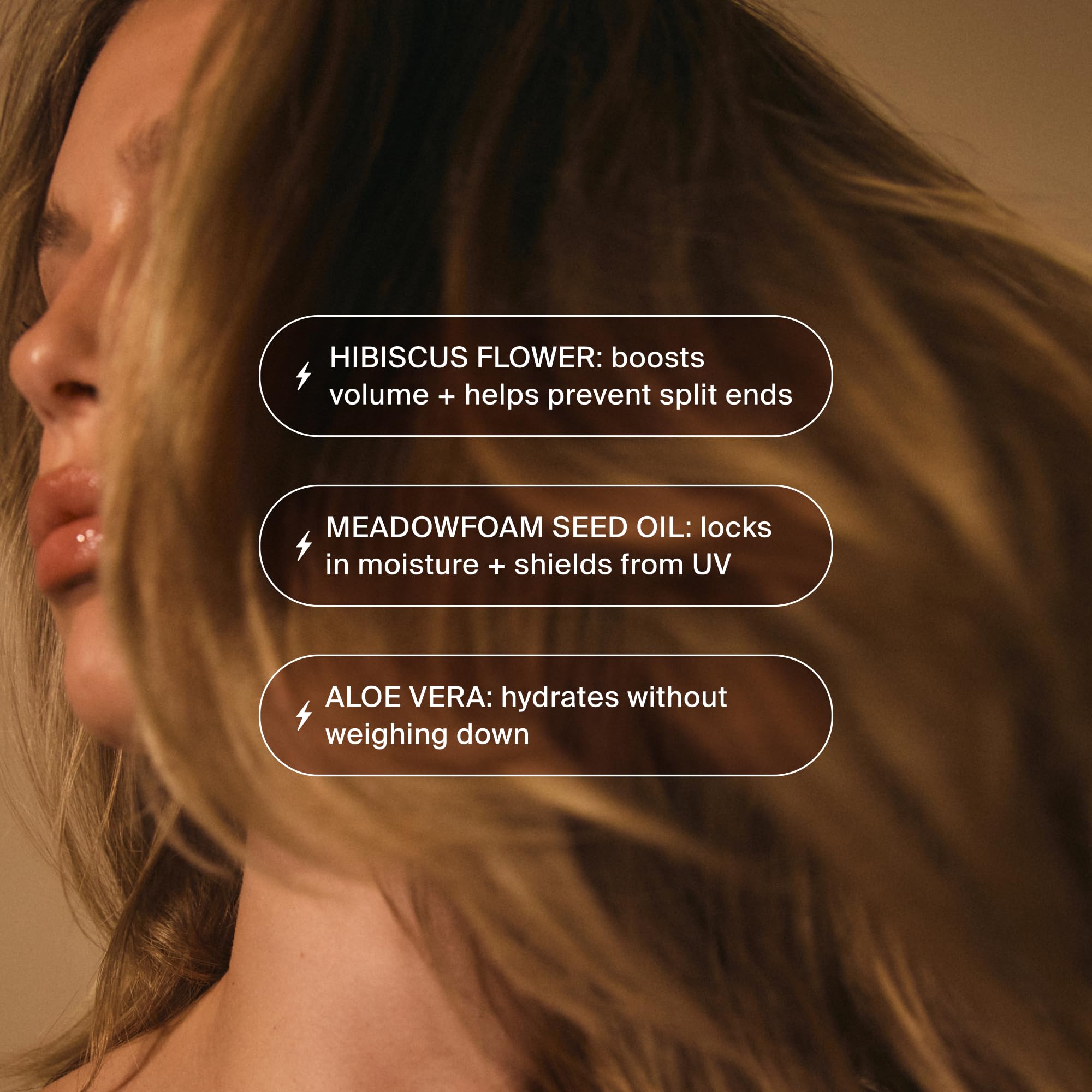 MANE IVY Hair Elixir Serum being applied to wet hair for heat-ready blowout prep