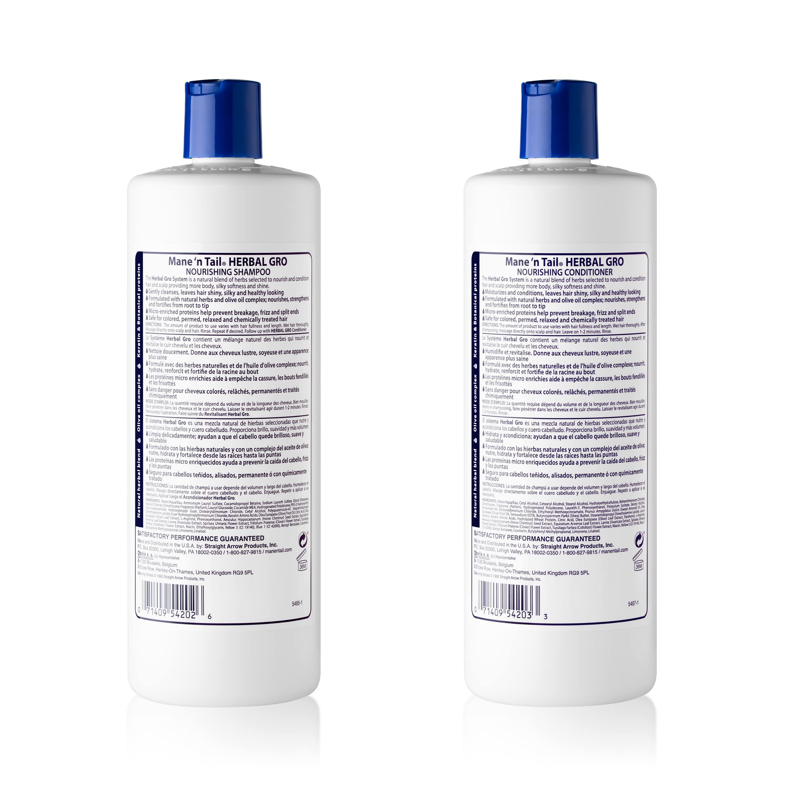 Mane 'n Tail Herbal-Gro conditioner bottle hydrates for silky, healthy-looking hair.