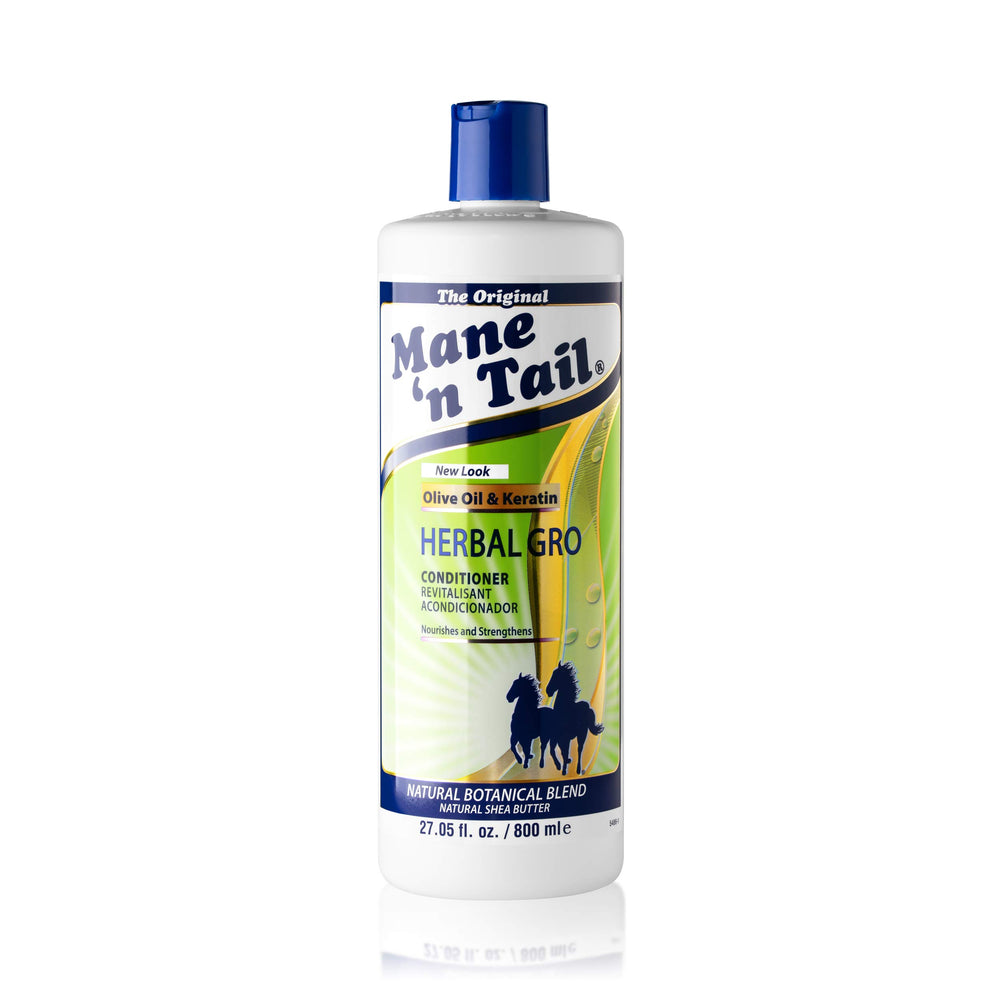 Mane 'n Tail Herbal-Gro conditioner-rinse smooths hair with moisture.