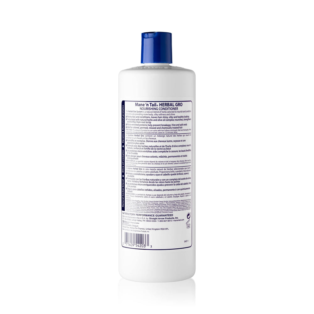Mane 'n Tail Herbal-Gro hair-shine after use shows healthy glow.