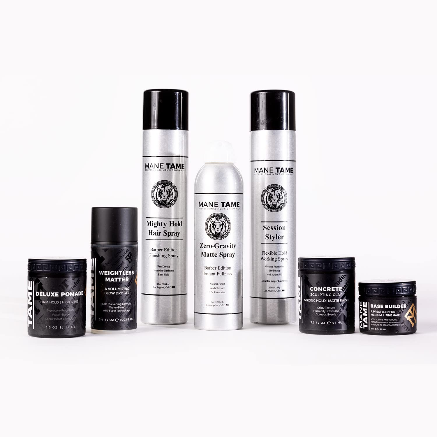 Mane Tame lightweight formula keeps hair buoyant without weighing down.