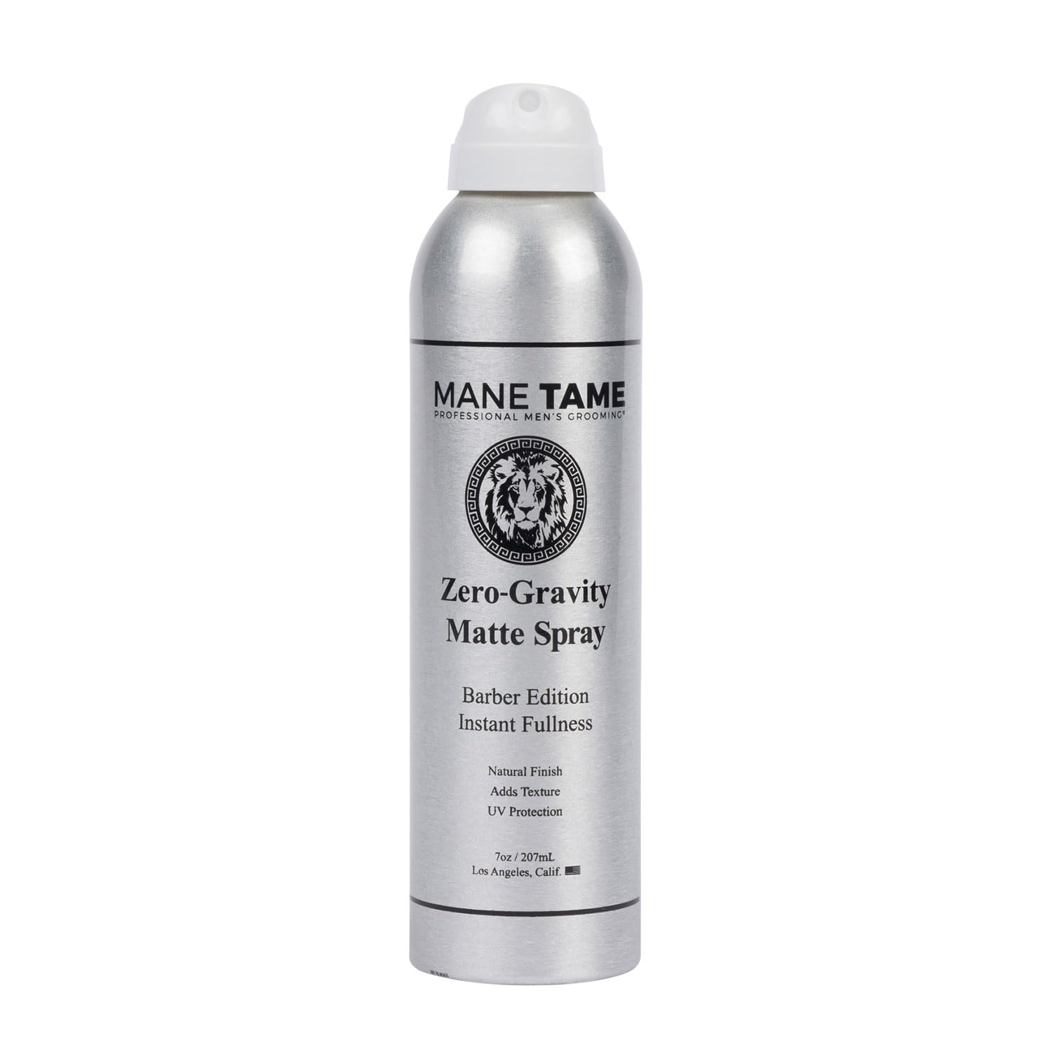 Mane Tame Zero-Gravity bottle demonstrates instant fullness with a matte feel.