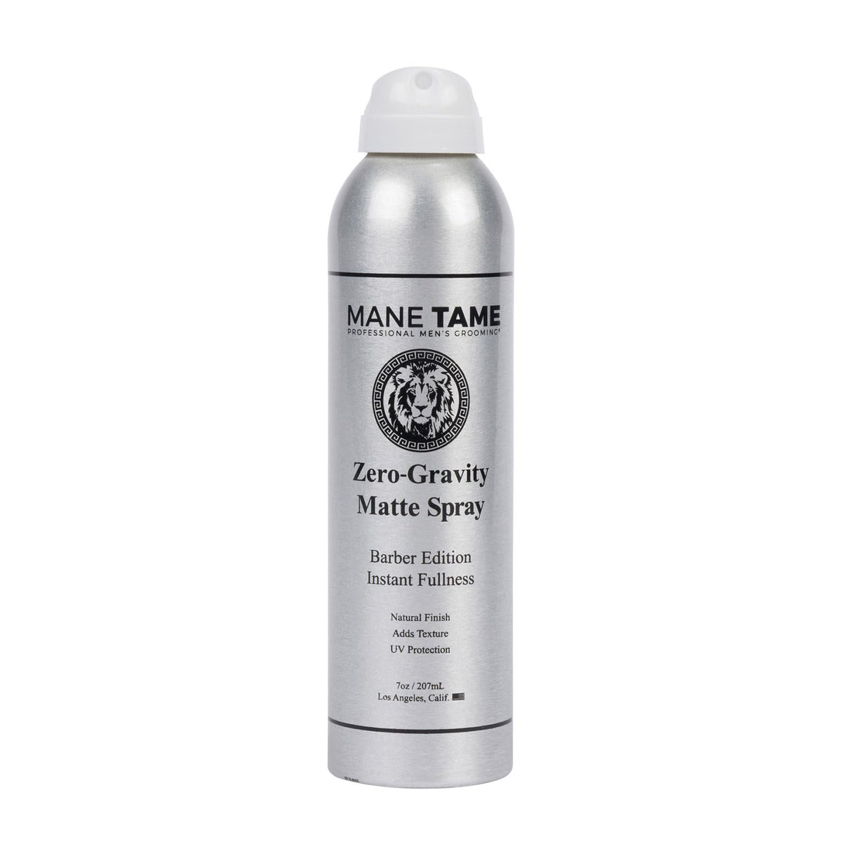 Mane Tame Zero-Gravity bottle demonstrates instant fullness with a matte feel.