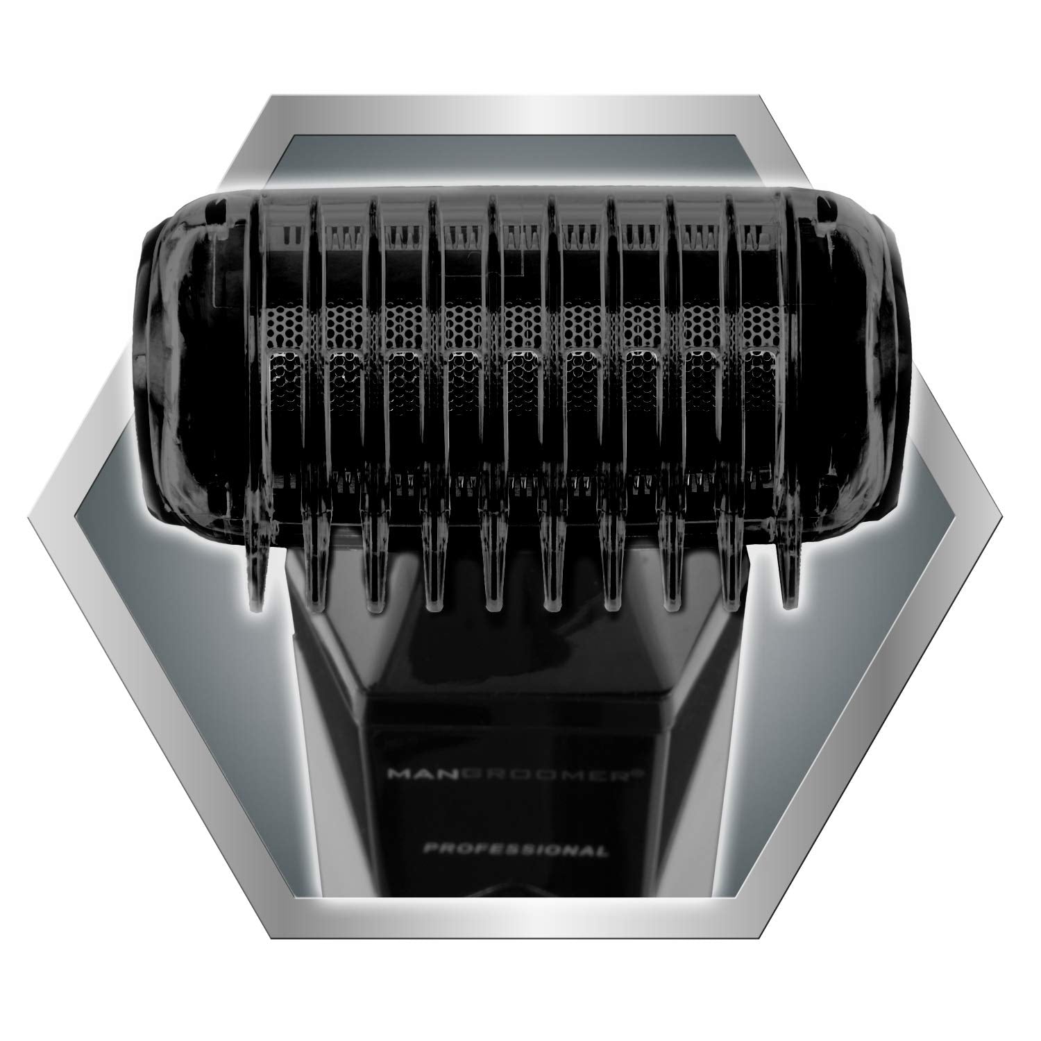 MANGROOMER 2.0 compact charging stand keeps the device organized and accessible.