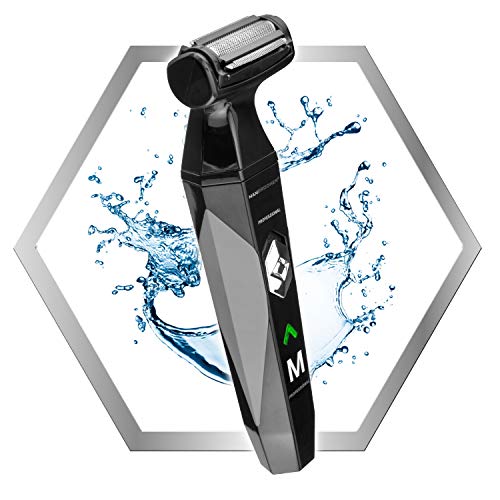 MANGROOMER 2.0 compact design fits comfortably in hand for easy grooming.