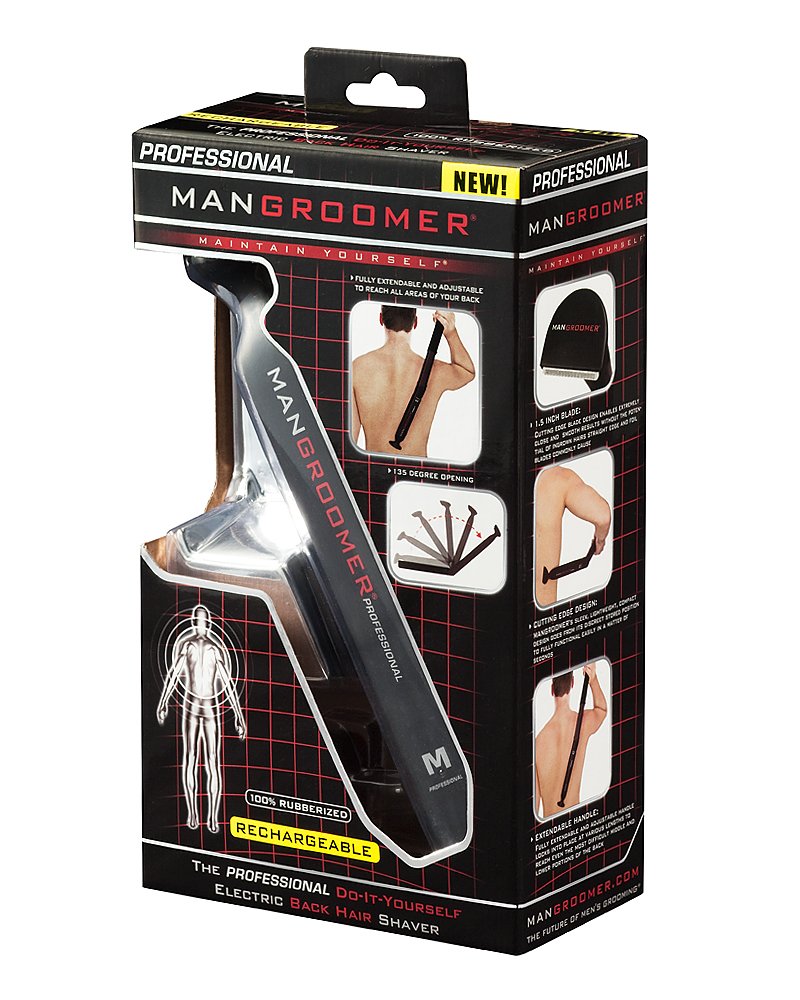 Mangroomer back shaver side view highlights ergonomic design