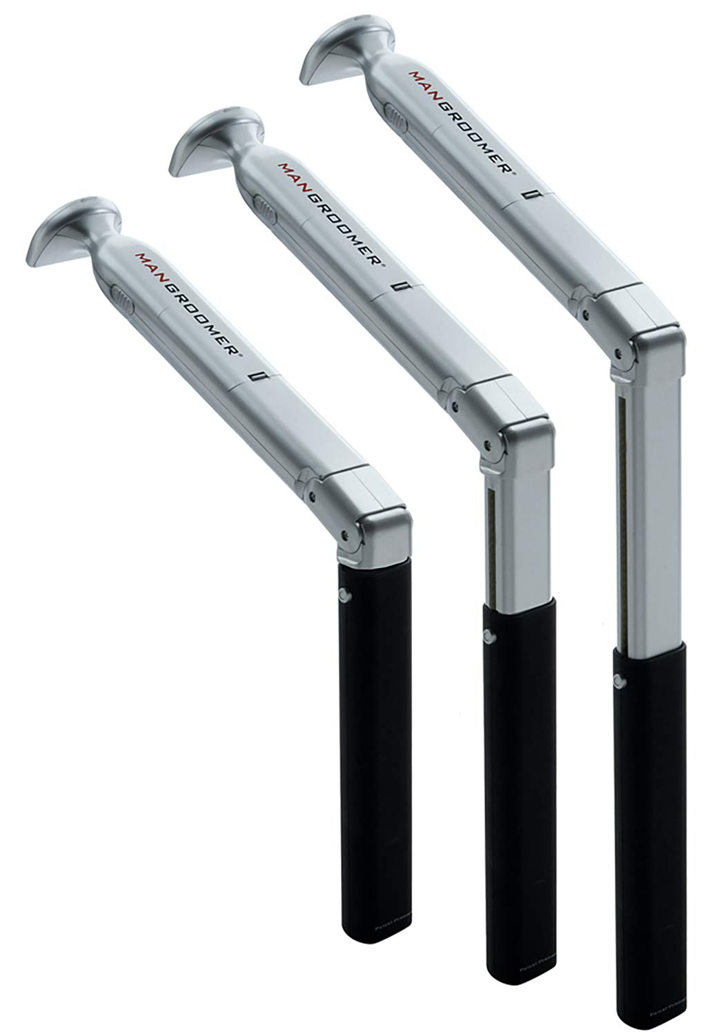 MANGROOMER essential back shaver in use during shower routine