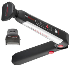 MANGROOMER Ultimate Pro Back Shaver extended handle reach eases back shaving