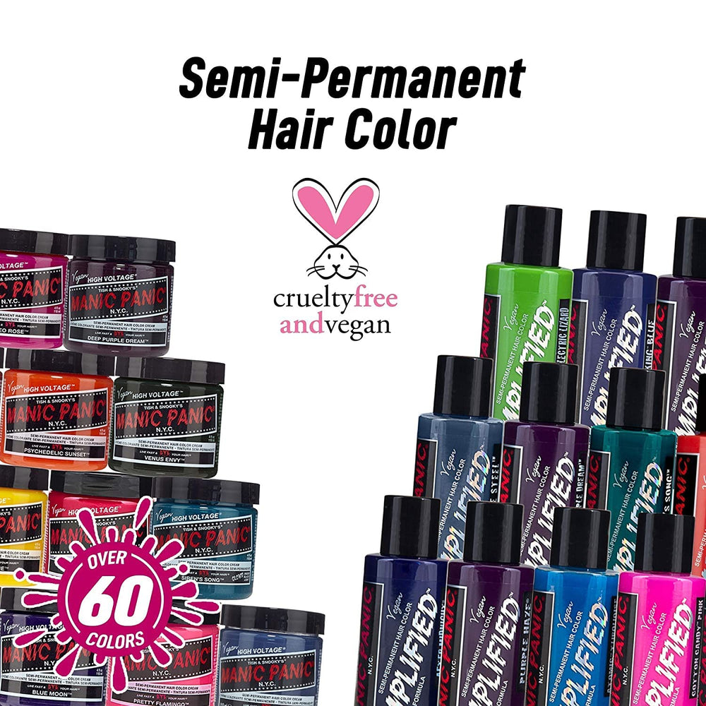 MANIC PANIC ammonia-free and PPD-free formula for gentler color experience.