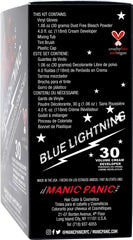 MANIC PANIC Blue Lightning 30-volume developer bottle enabling even lift.