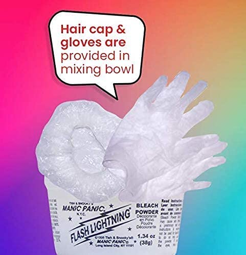 MANIC PANIC Blue Lightning included gloves and cap for safe use.