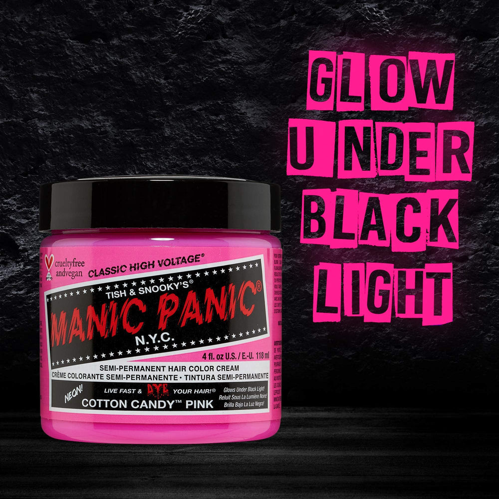 MANIC PANIC Cotton Candy Pink conditioning formula keeps hair soft