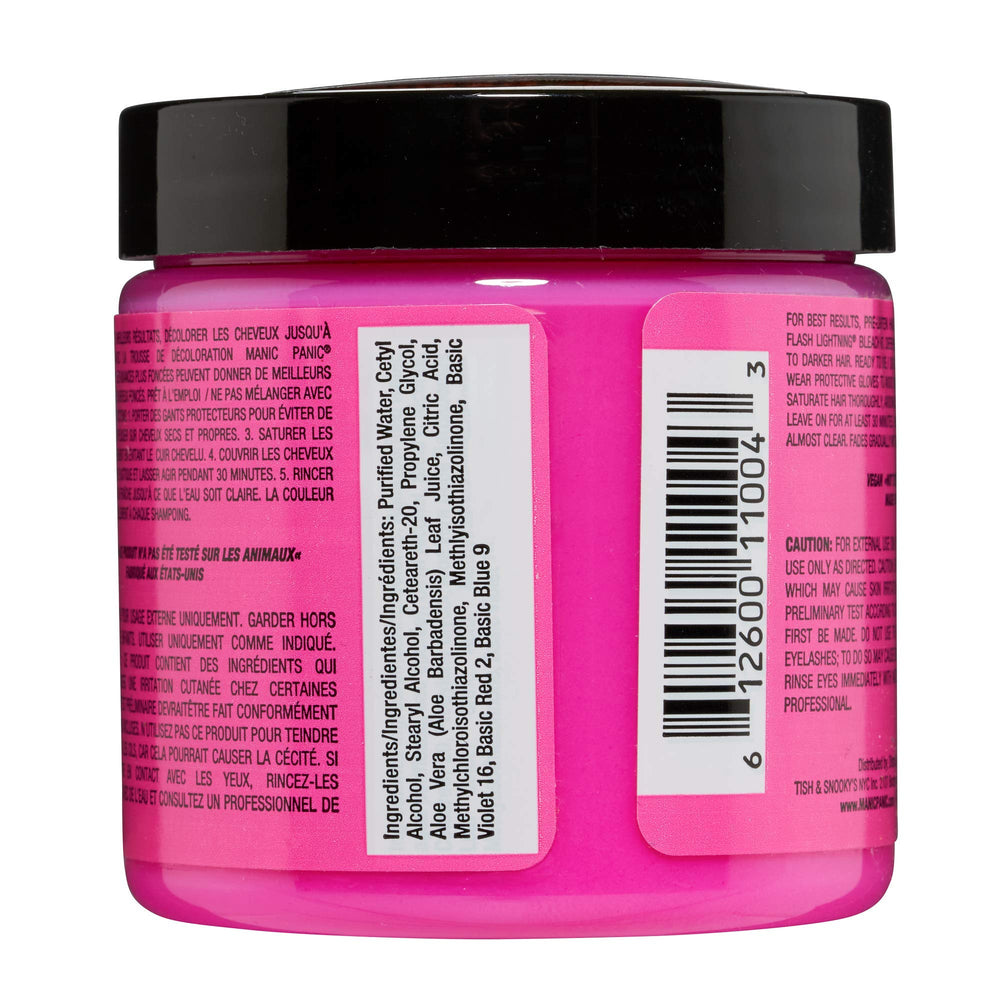 MANIC PANIC Cotton Candy Pink palette swatch for shade inspiration