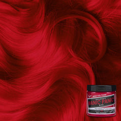 MANIC PANIC Classic Red Passion mixer illustrates mix-ready color for custom shades.