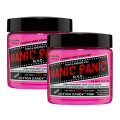 MANIC PANIC Cotton Candy Pink bottle for at-home vibrant color application