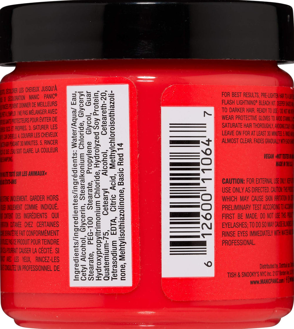 MANIC PANIC Electric Pink Pussycat swatches showing vivid pink shade