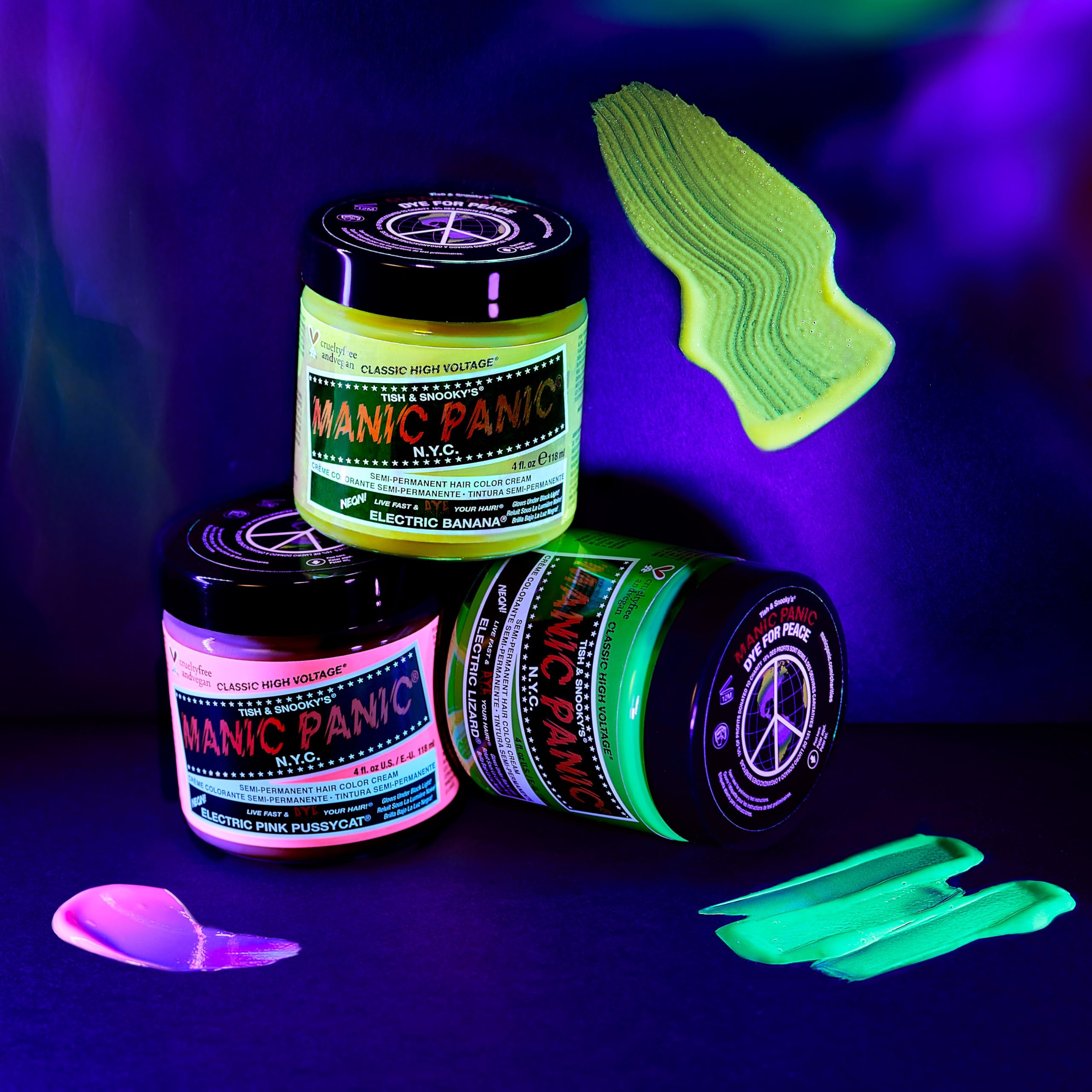MANIC PANIC Electric Pink Pussycat vegan cruelty-free label