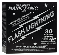 MANIC PANIC Flash Lightning bleach powder for an even lift before color.